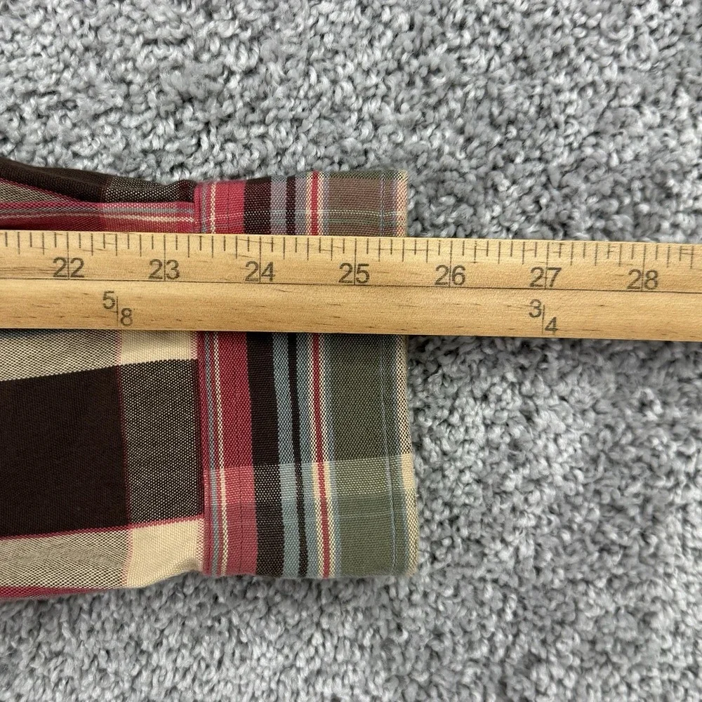 Vintage Polo Ralph Lauren Shirt Men's M Plaid Elbow Patch Chest Pockets Field